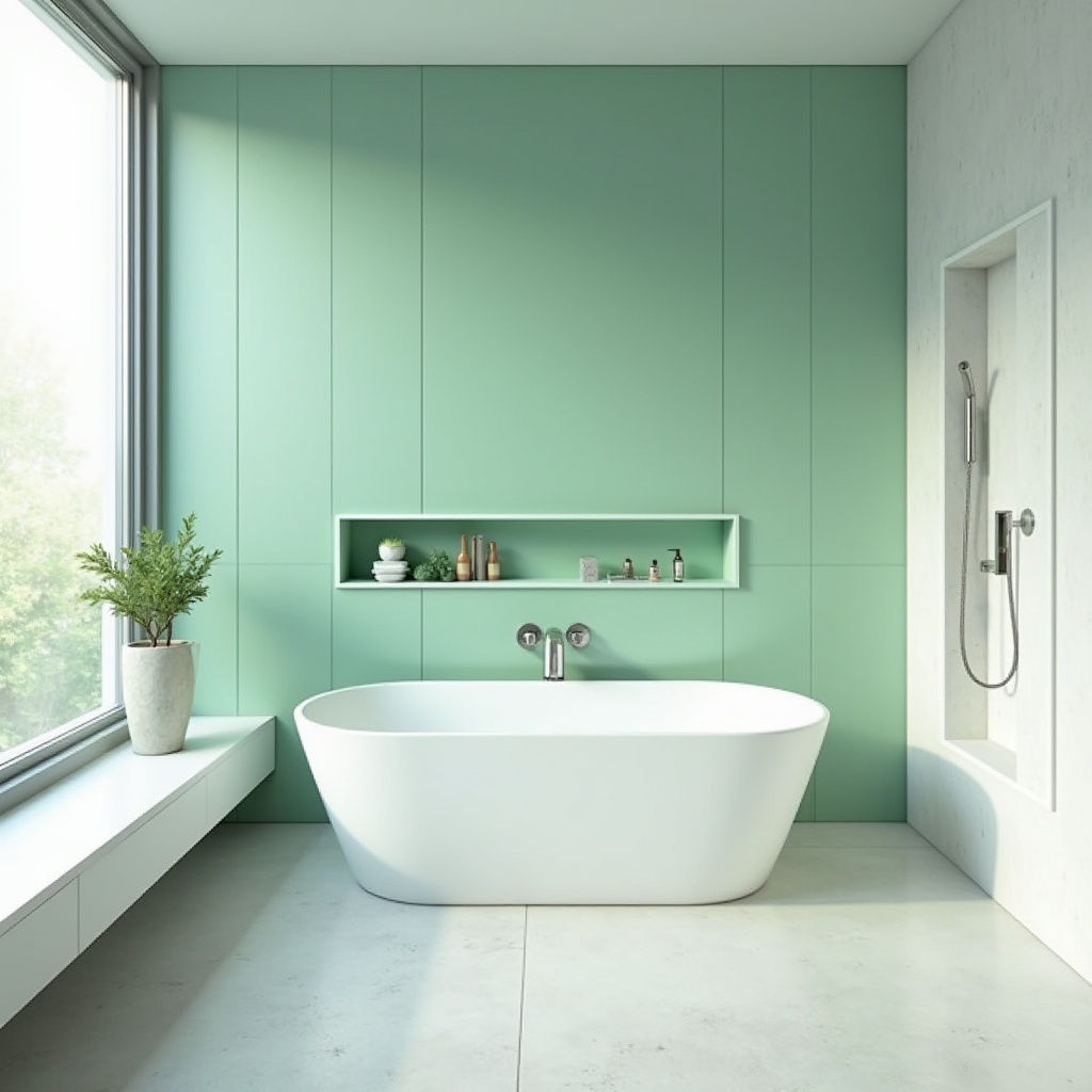 green bathroom ideas 3