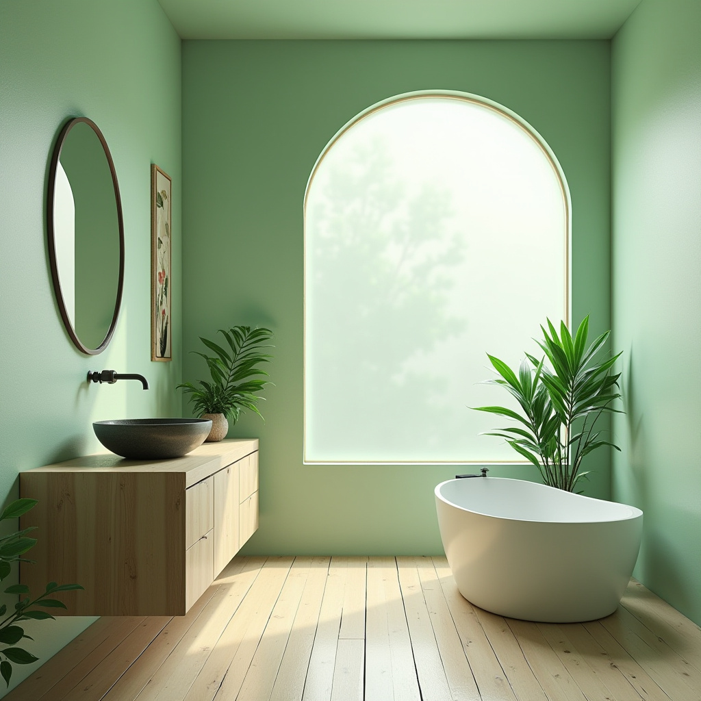 green bathroom ideas 5