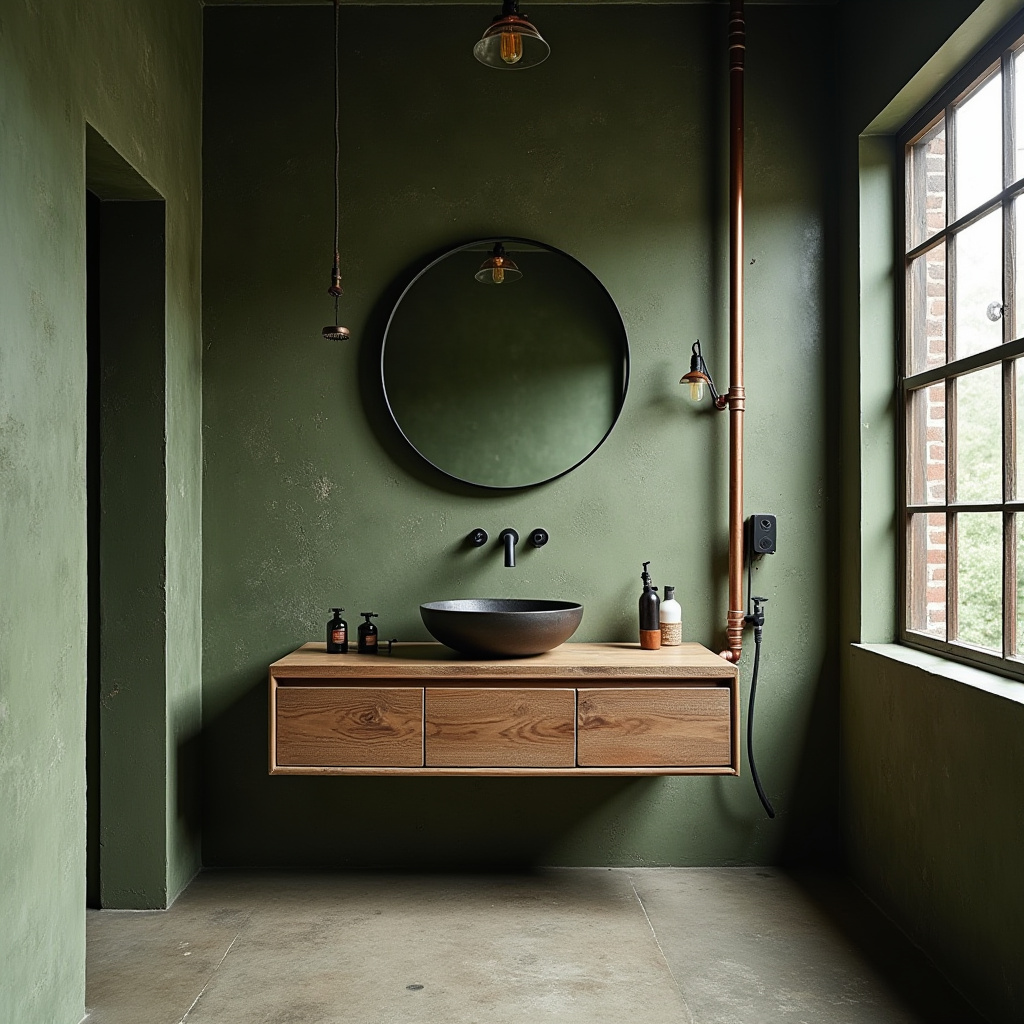 green bathroom ideas 9