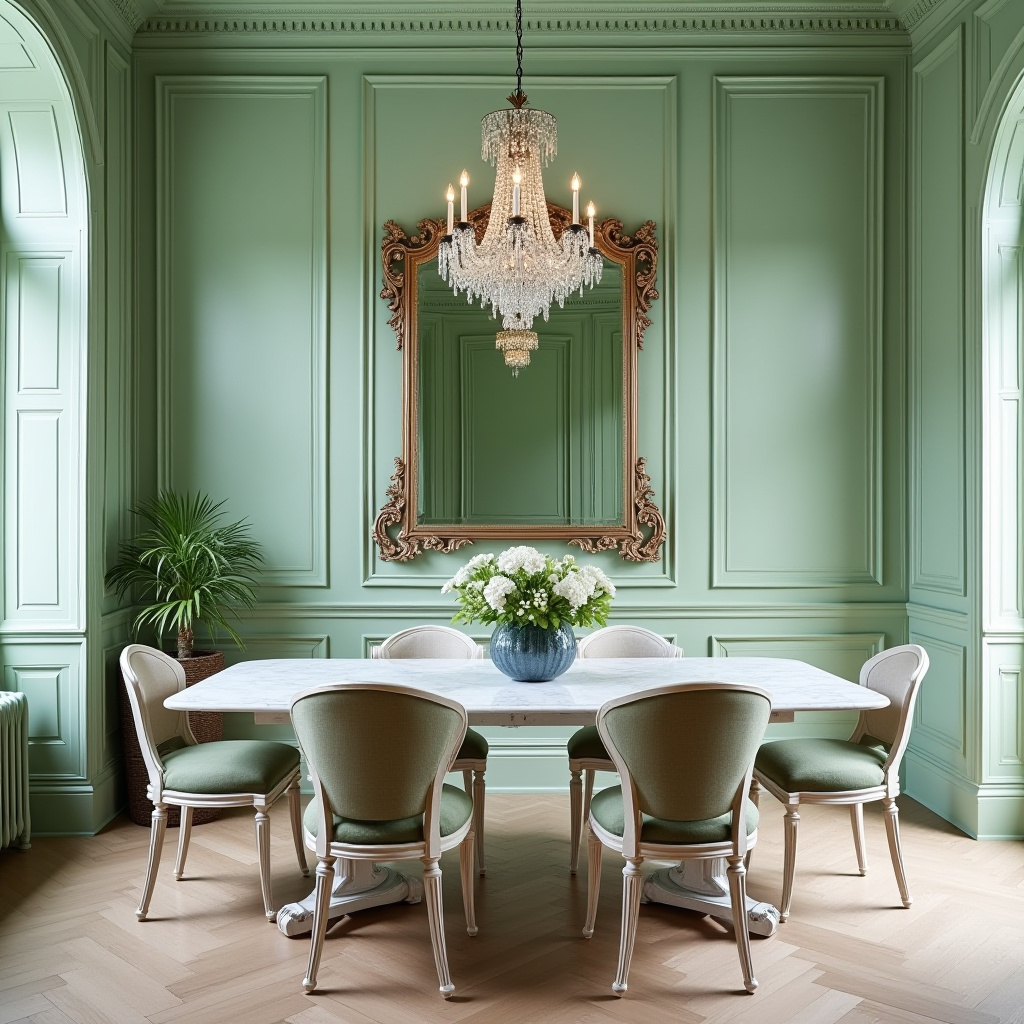 green dining room 17
