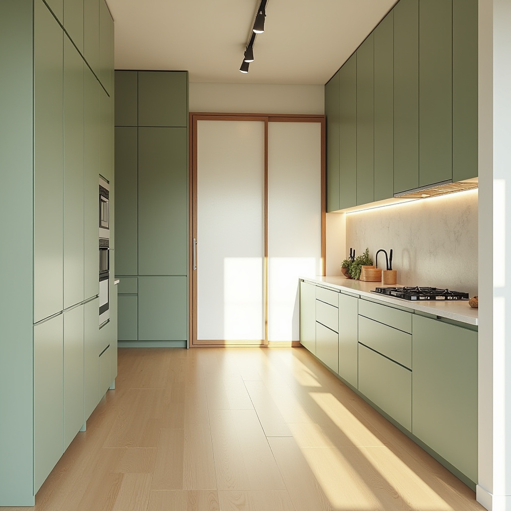 green kitchen cabinets 11