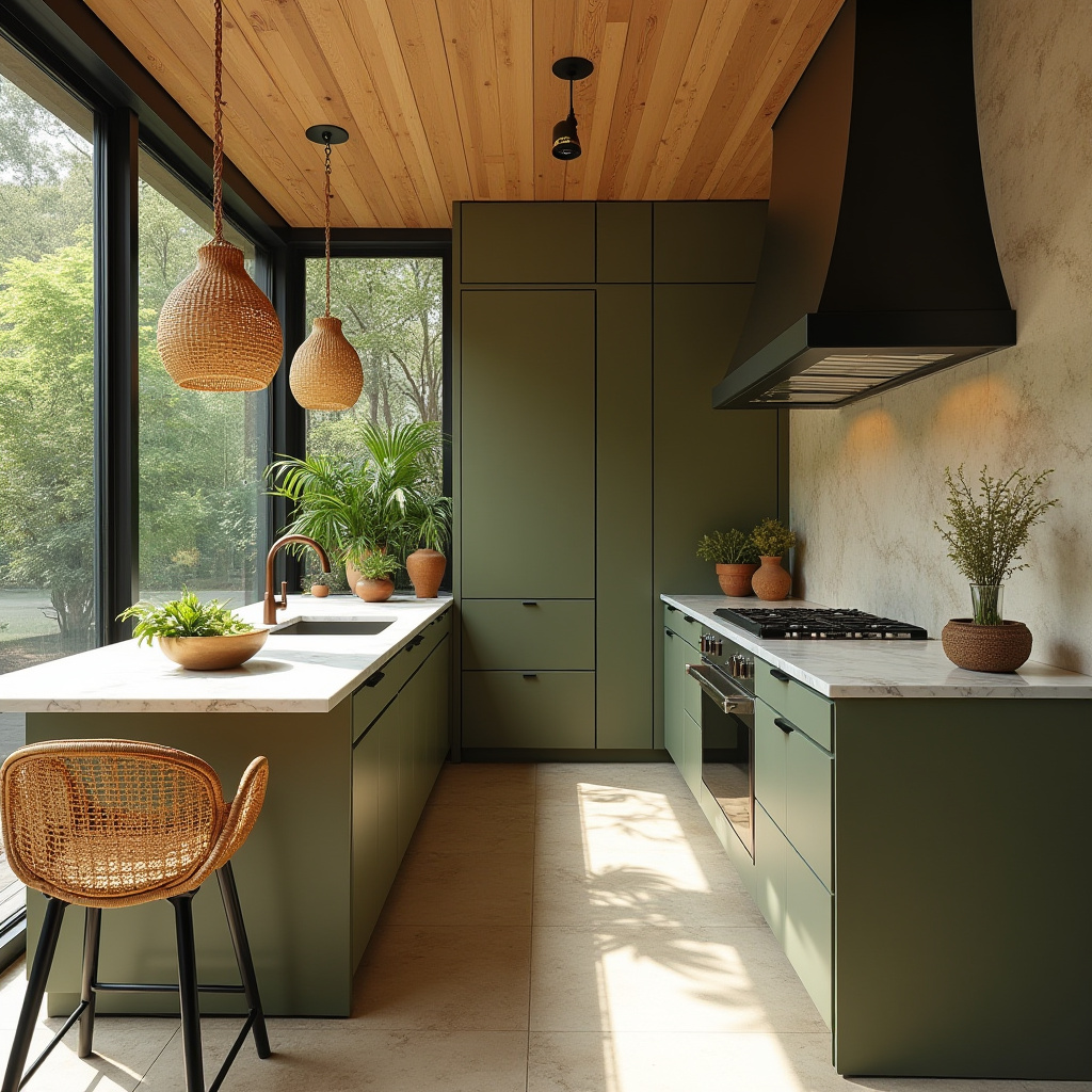 green kitchen cabinets 18