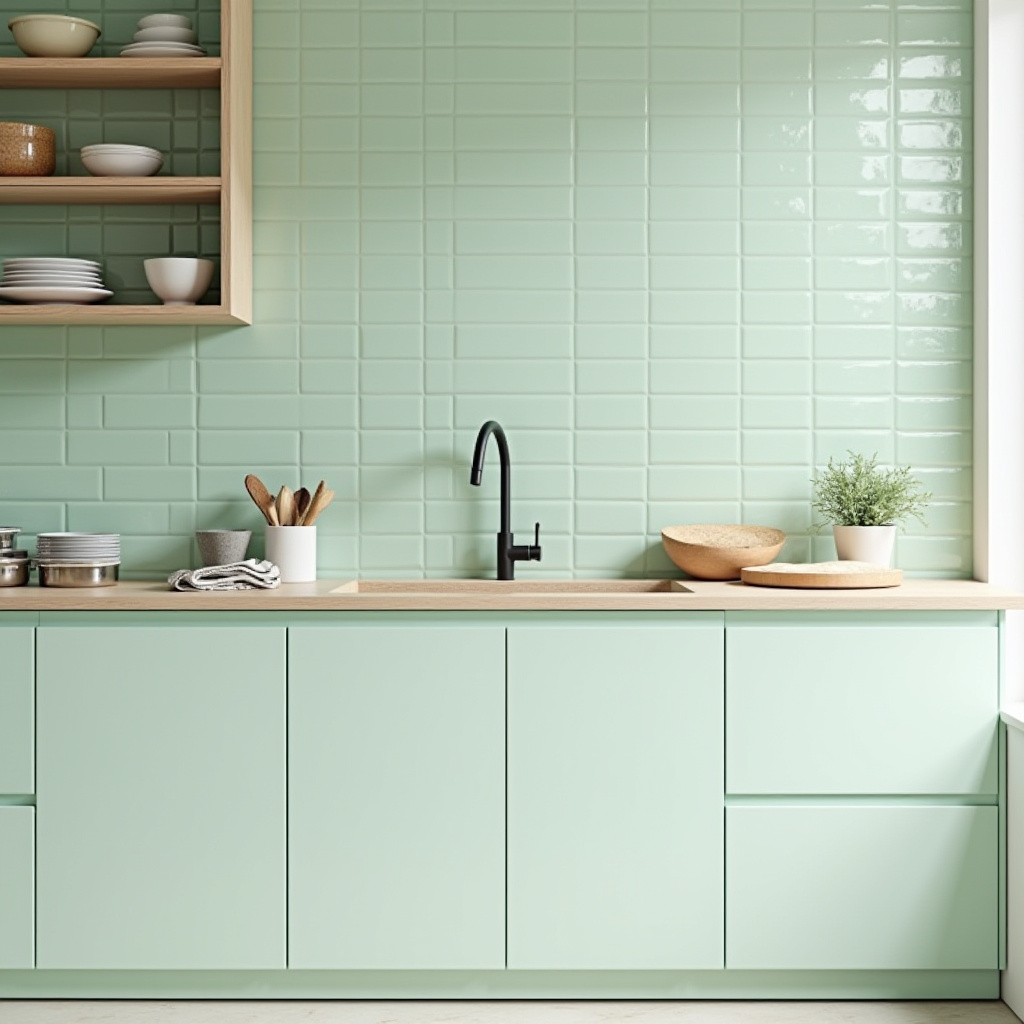green tile kitchen 20