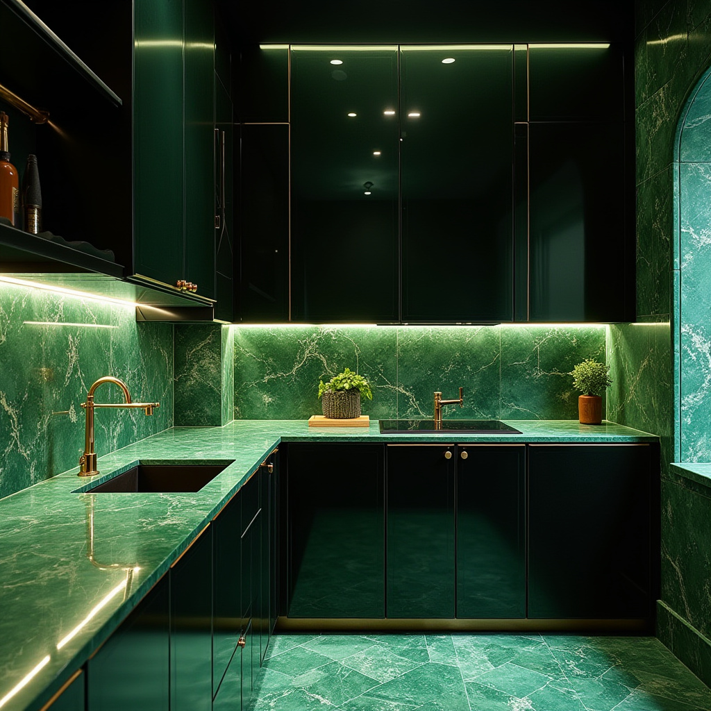 green tile kitchen 7