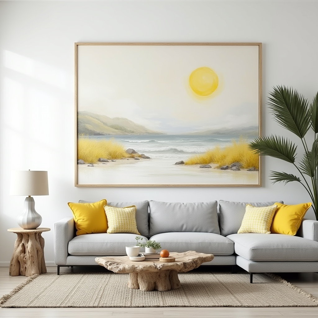 grey and yellow living room 12