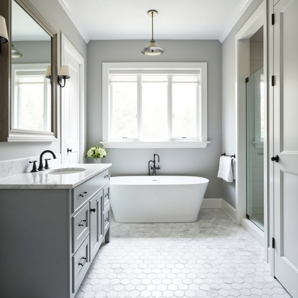 grey bathroom ideas 14