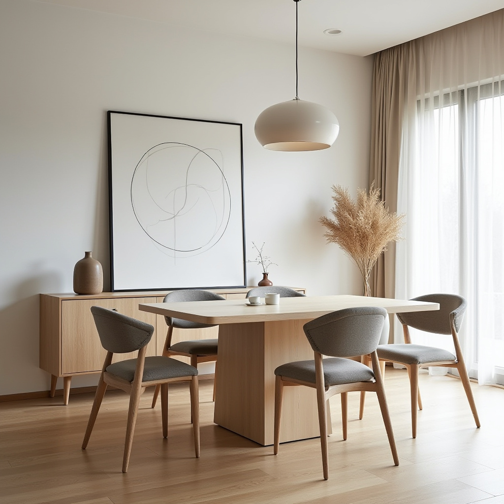 japandi dining room design 14