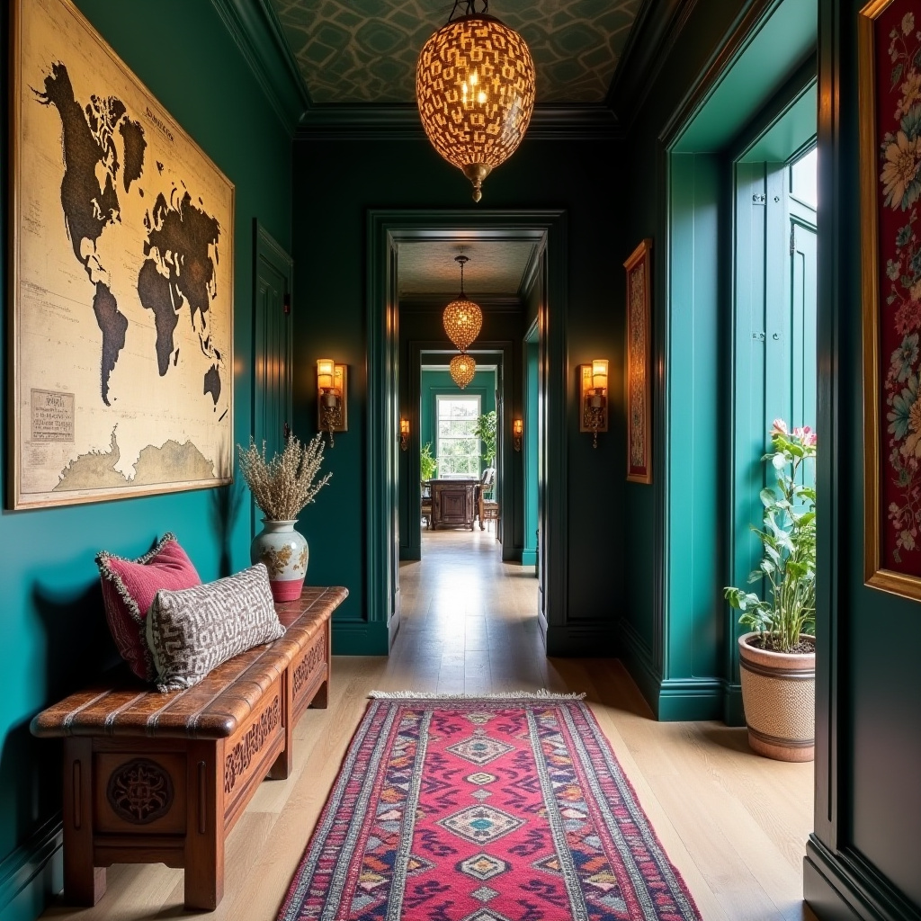 long hallway decorating 16