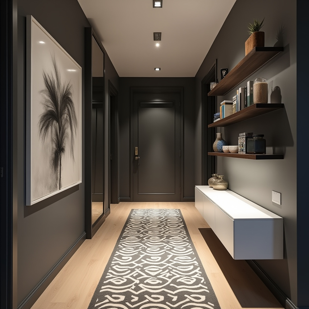 long hallway decorating 17