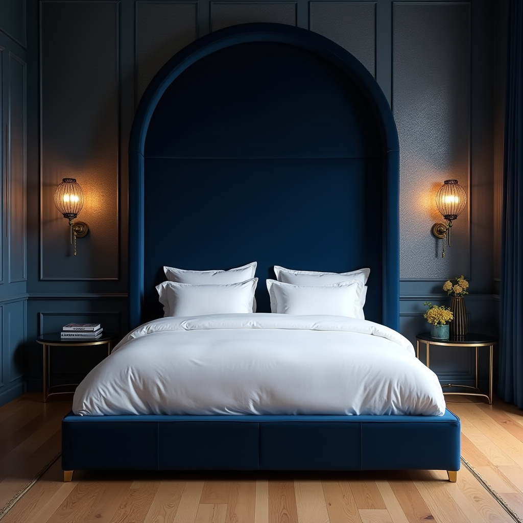 midnight blue bedroom 1