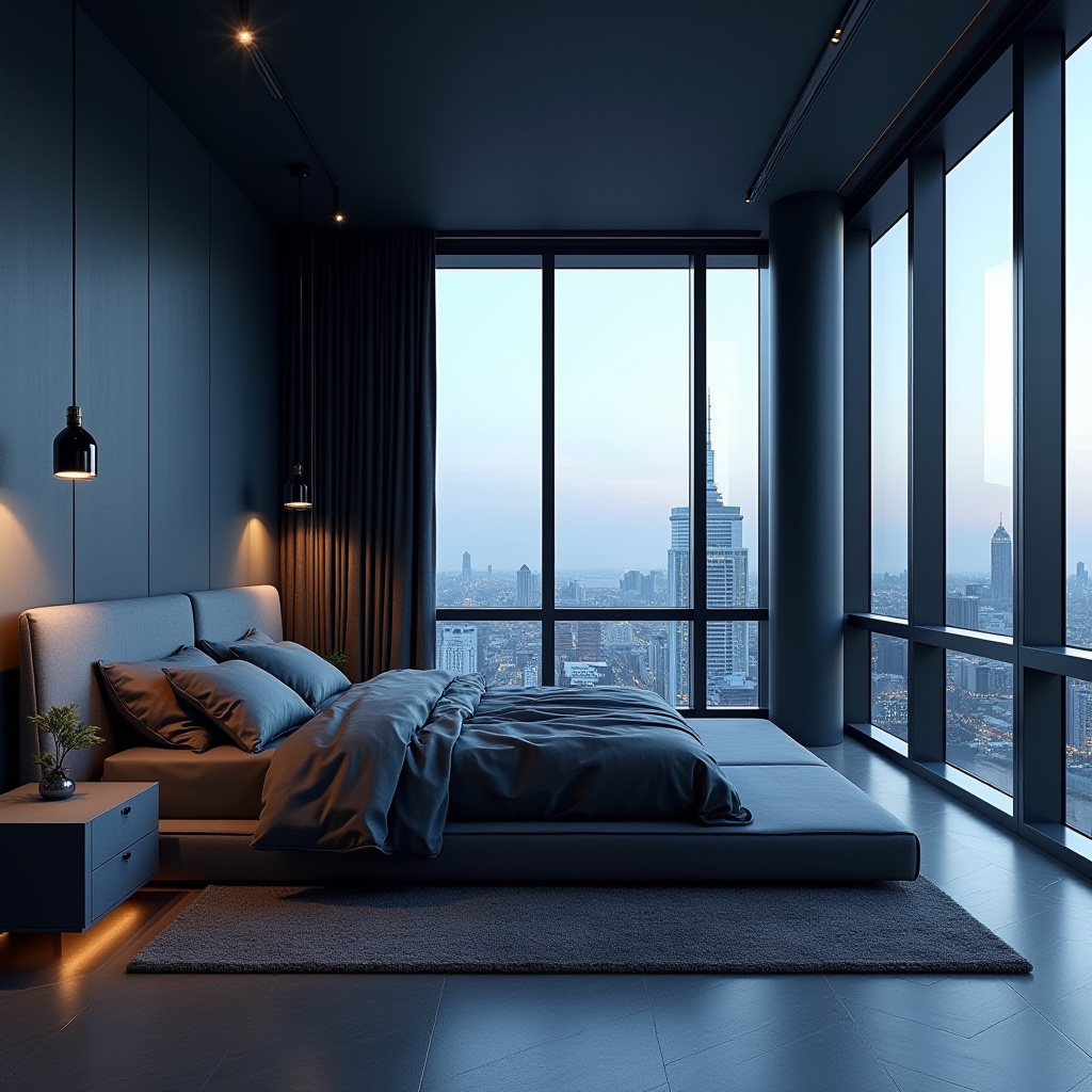 midnight blue bedroom 17