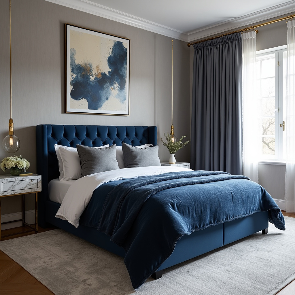 midnight blue bedroom 9