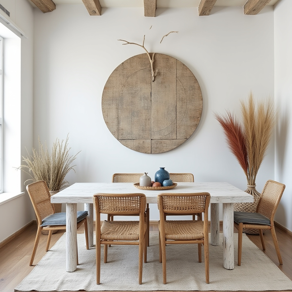 modern boho dining room 11
