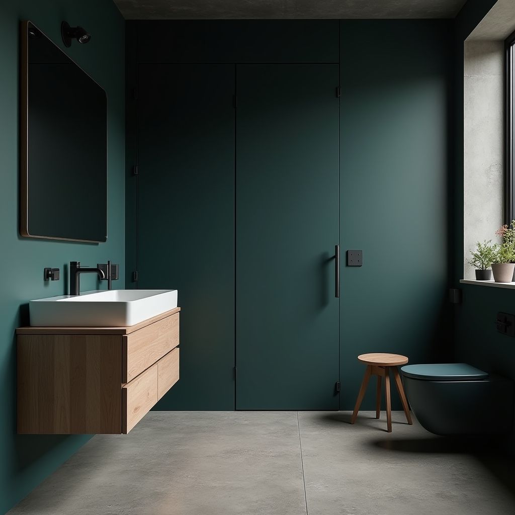 moody bathroom ideas 13