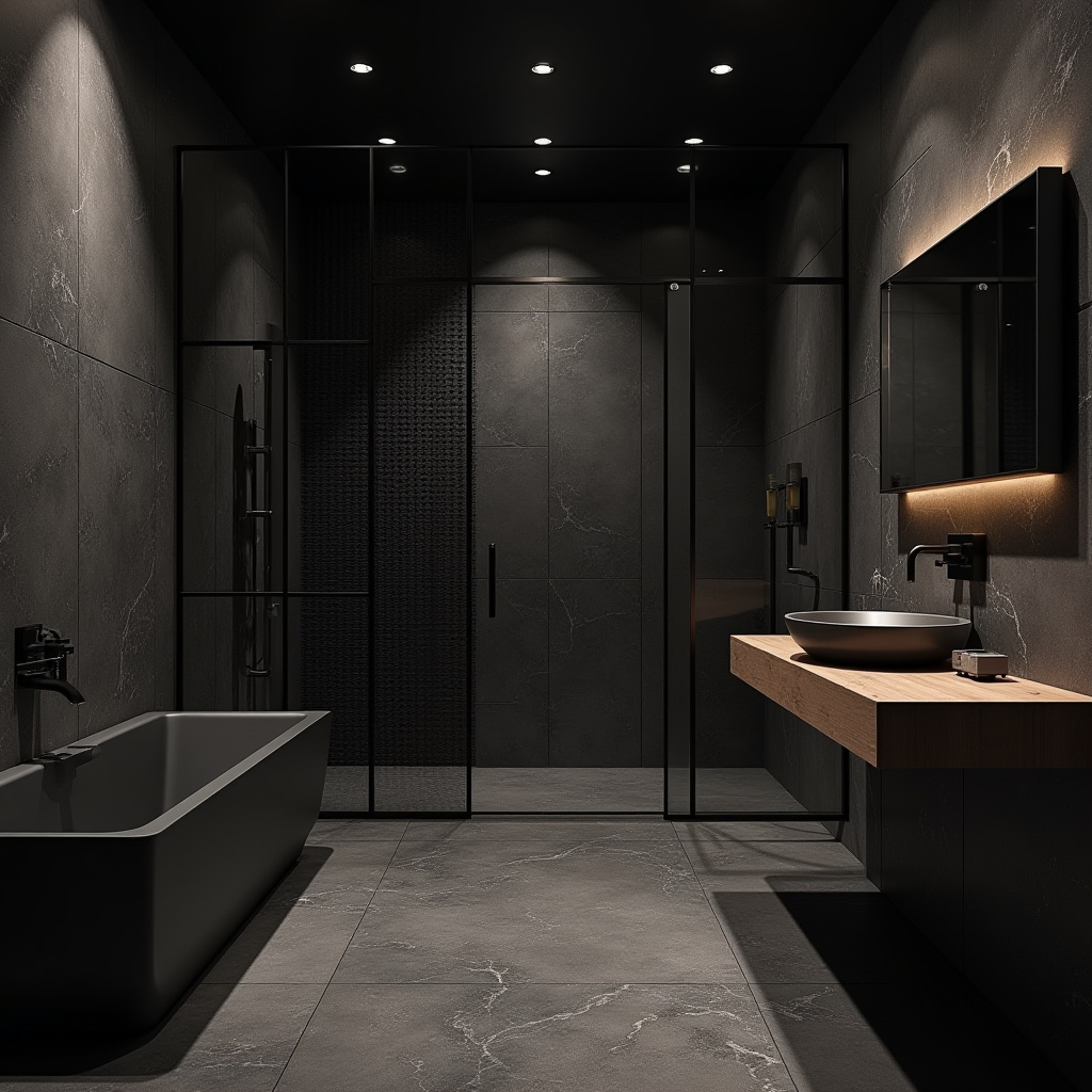 moody bathroom ideas 14