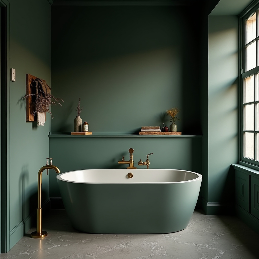 moody bathroom ideas 16