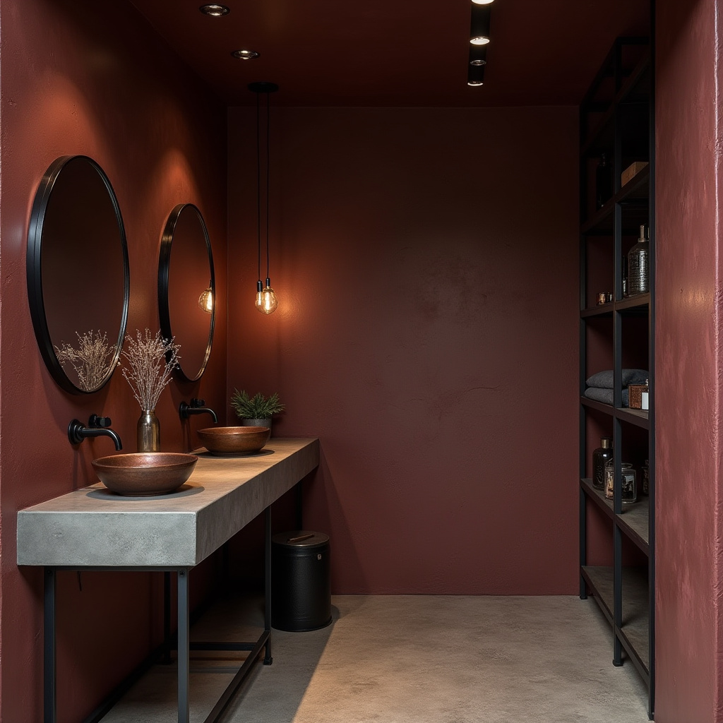 moody bathroom ideas 18