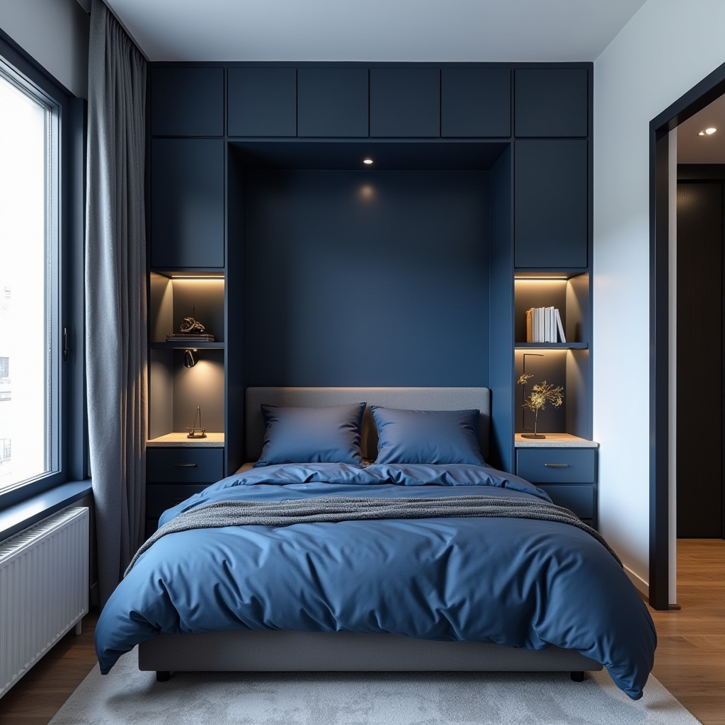 moody blue bedroom 14