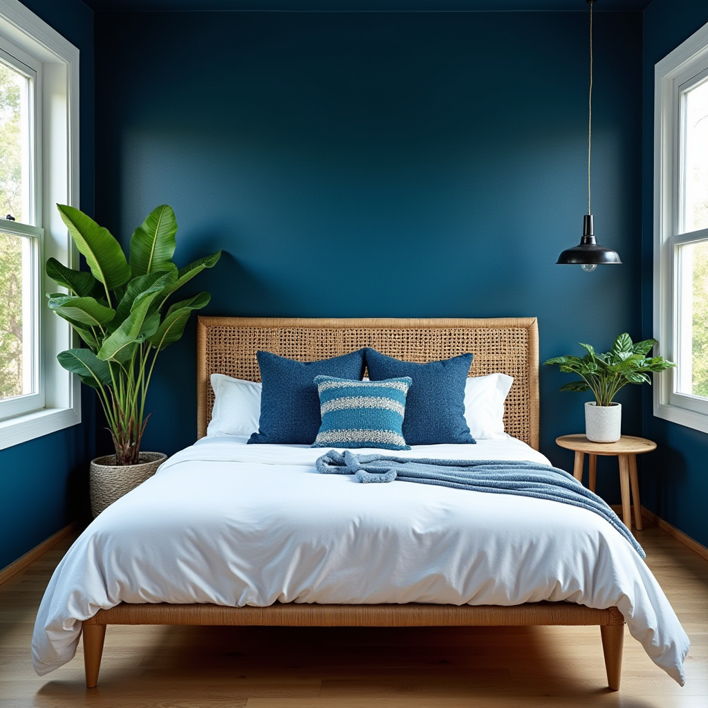 moody blue bedroom 15
