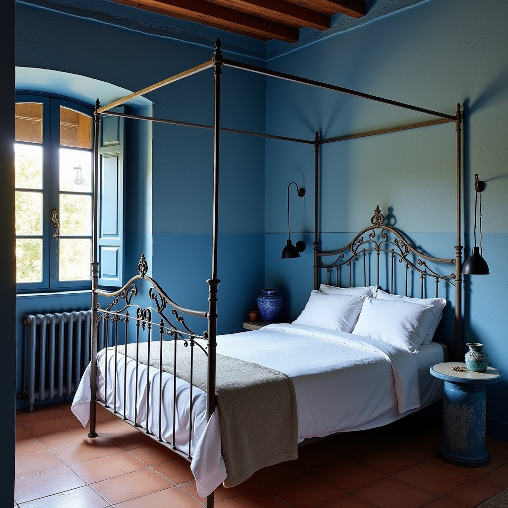 moody blue bedroom 17