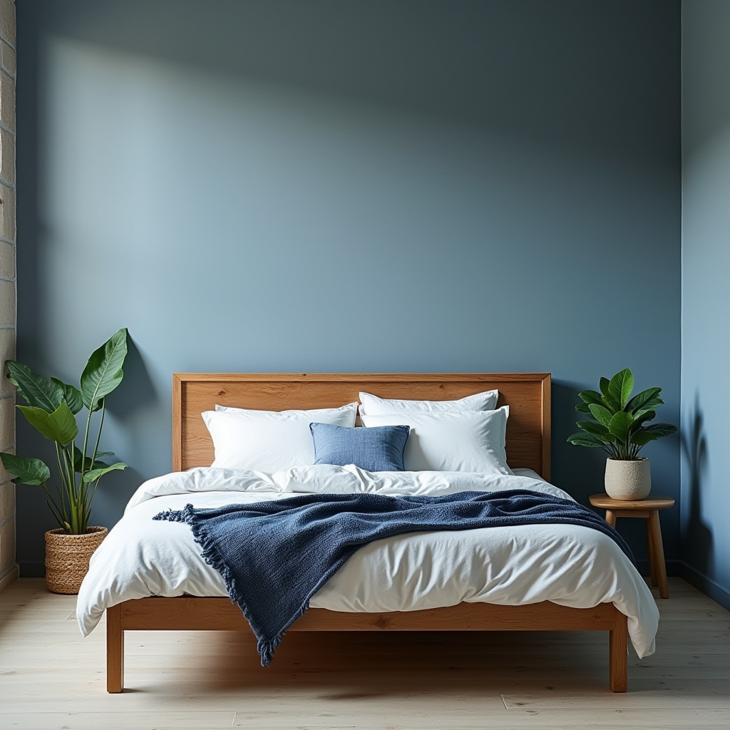 moody blue bedroom 18