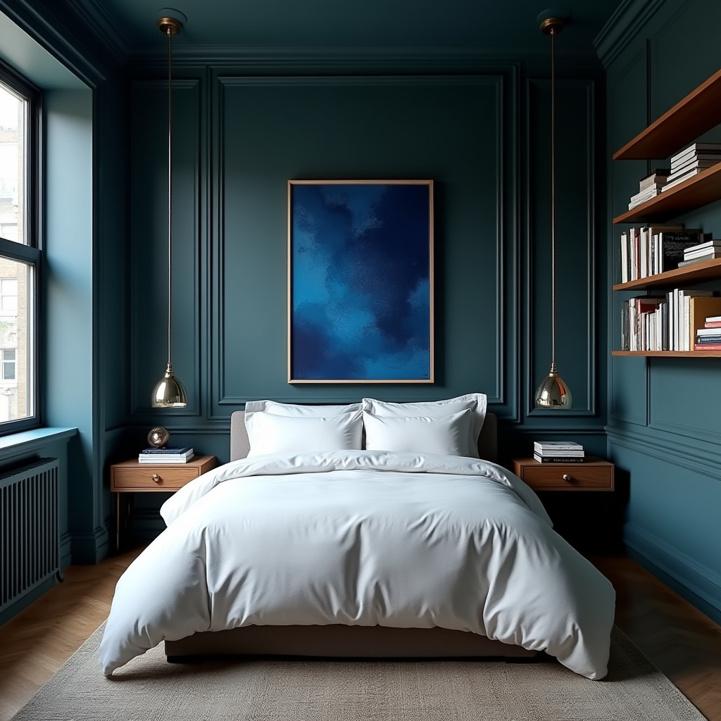 moody blue bedroom 3