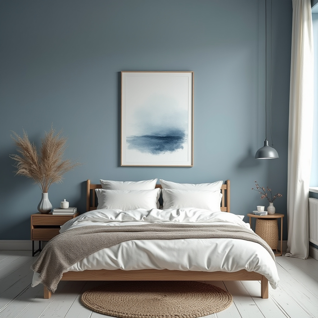 moody blue bedroom 7