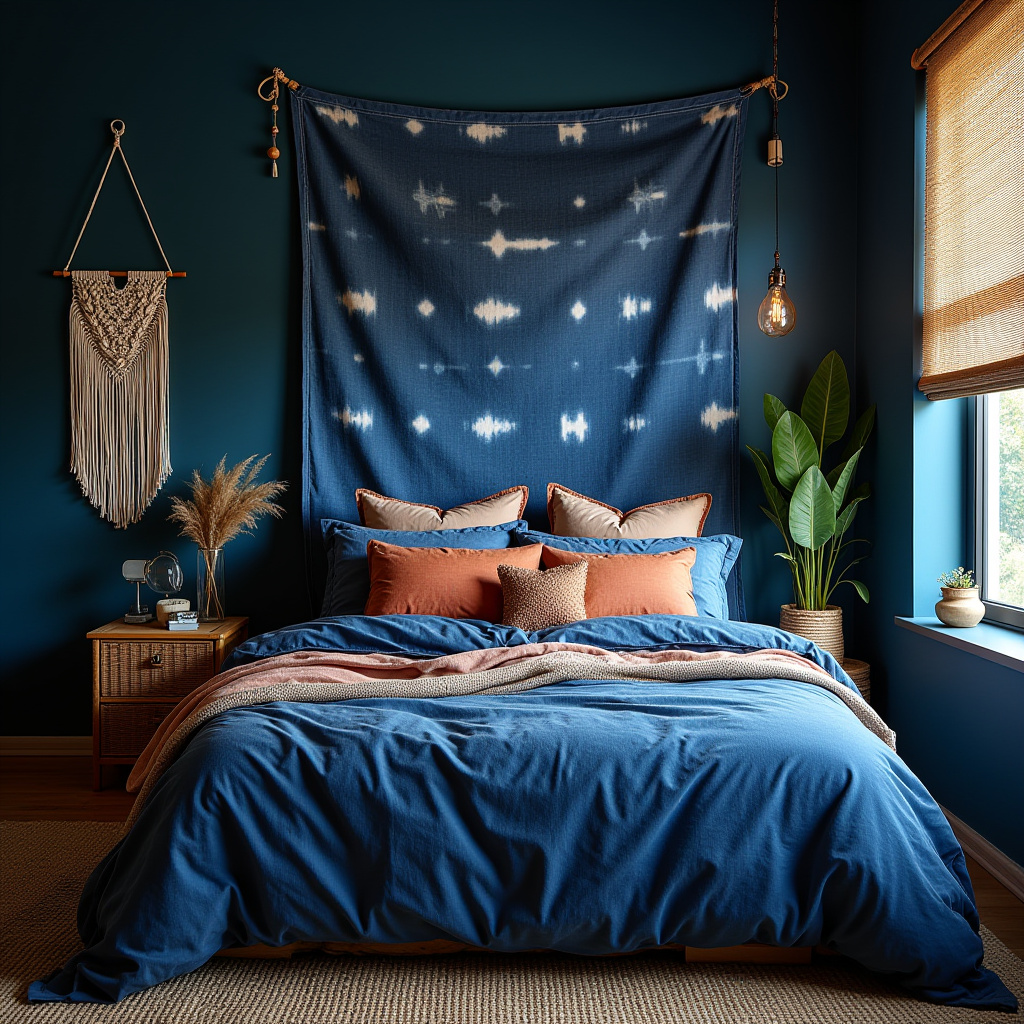 moody blue bedroom 9
