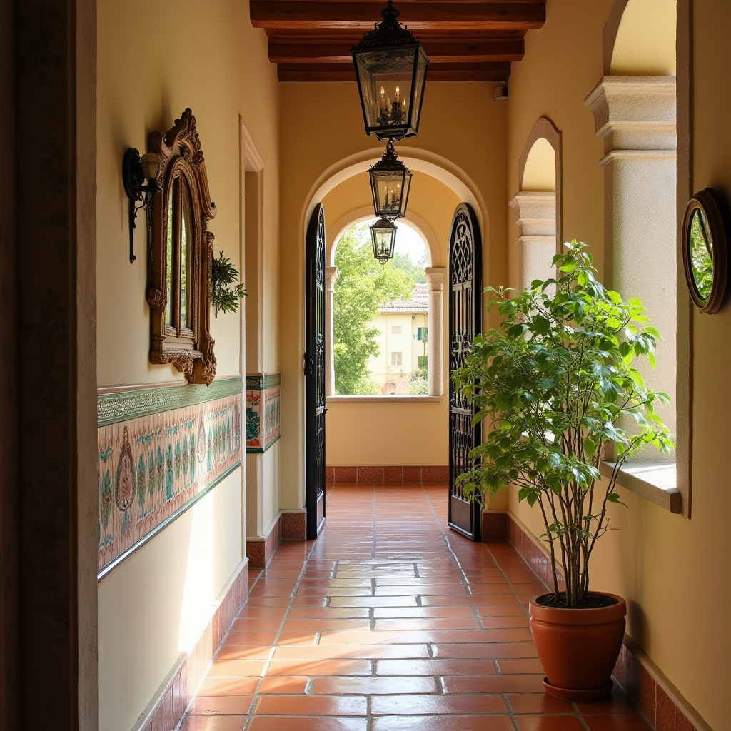 narrow hallway decorating 13