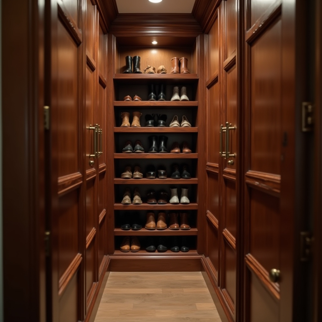 narrow shoe storage 19