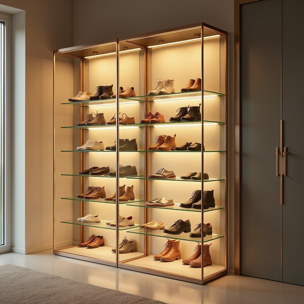narrow shoe storage 20