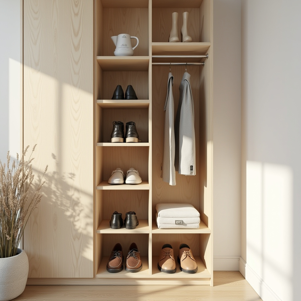 narrow shoe storage 8