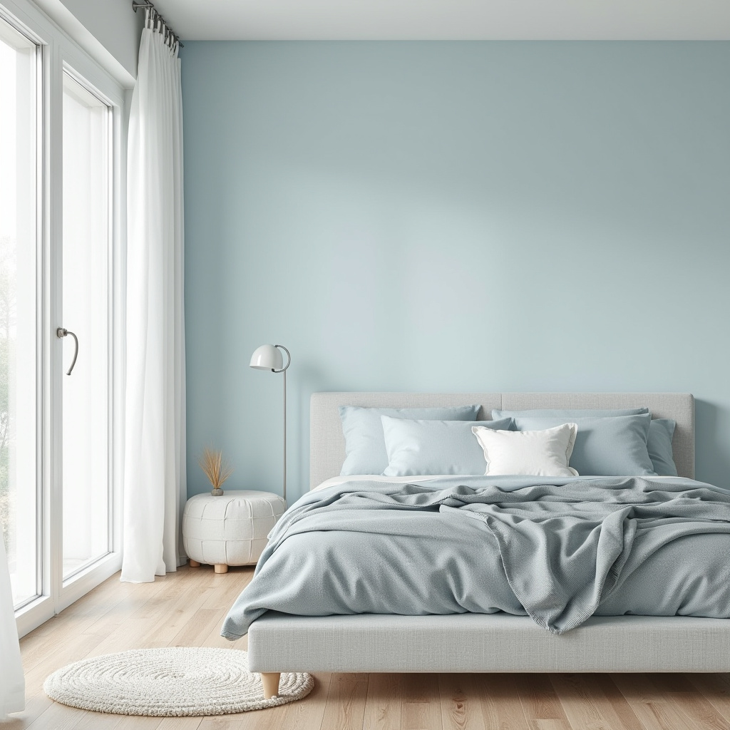 neutral blue bedroom 1
