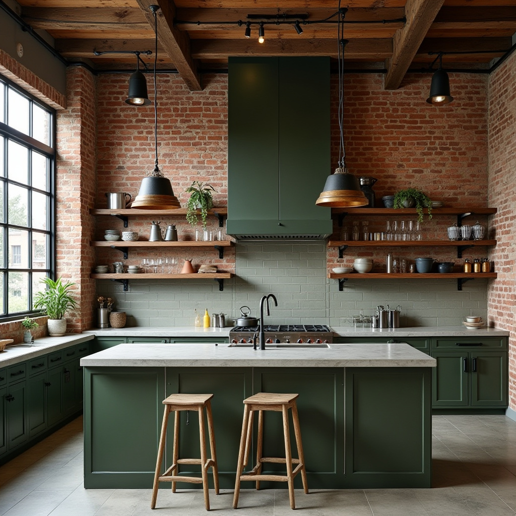 olive green kitchen 11
