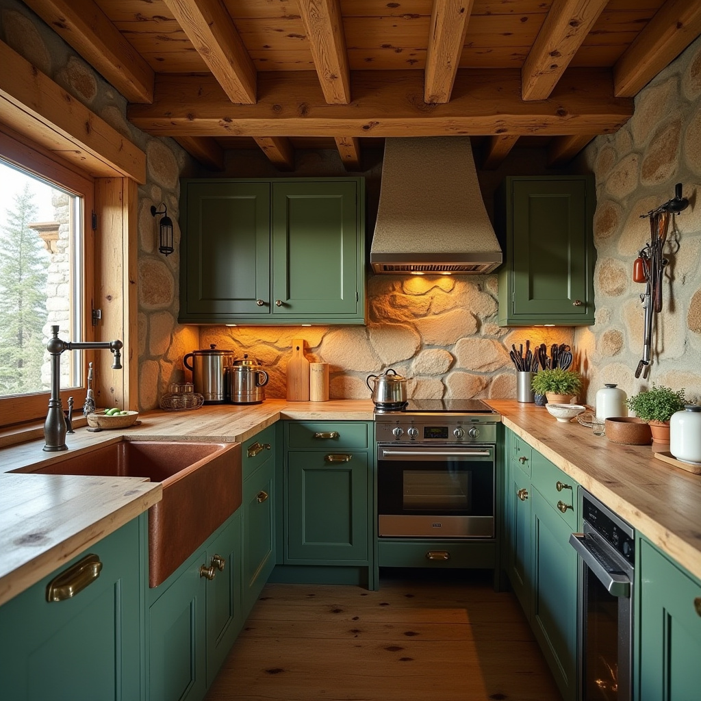 olive green kitchen 16