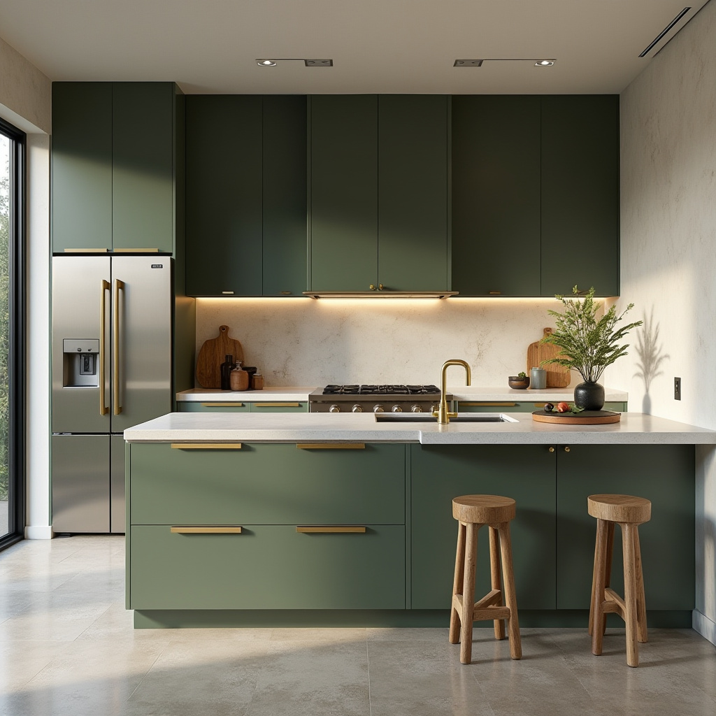 olive green kitchen 2
