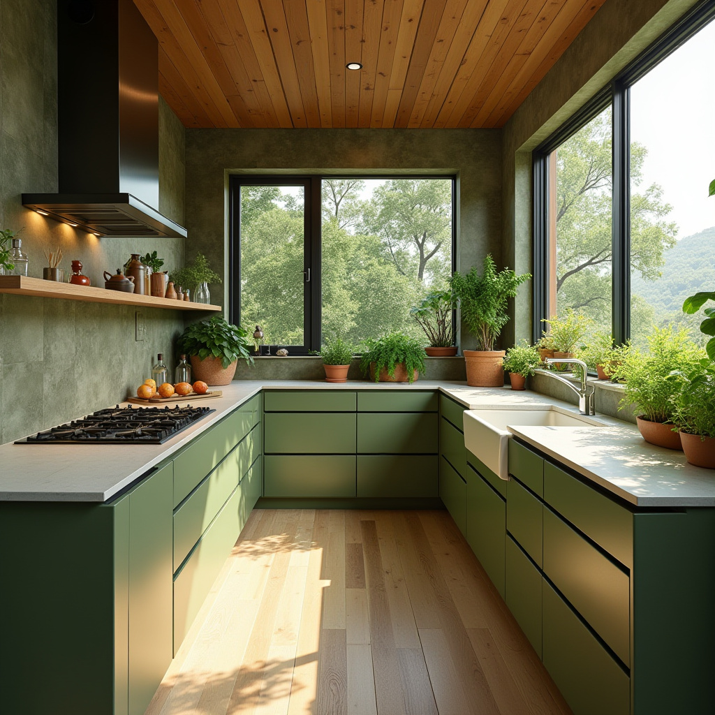 olive green kitchen 7