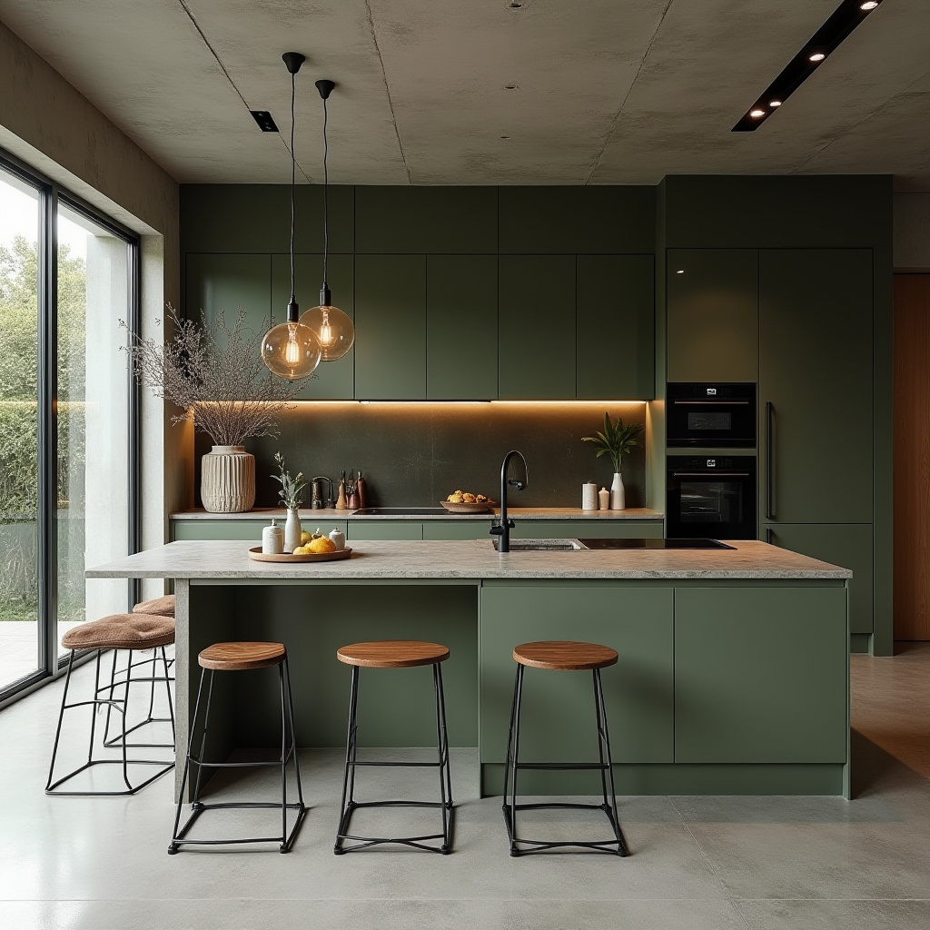 olive green kitchen 9