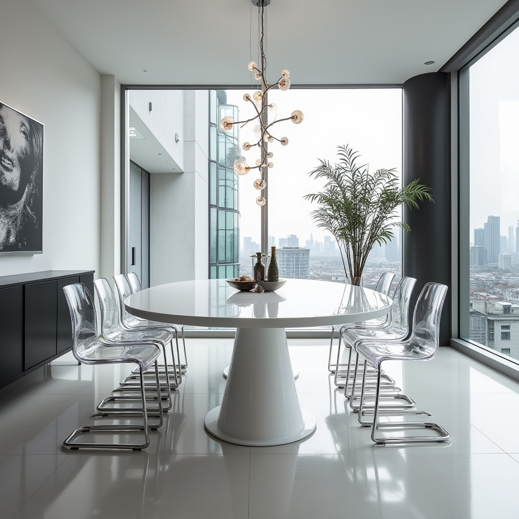 oval dining table 9