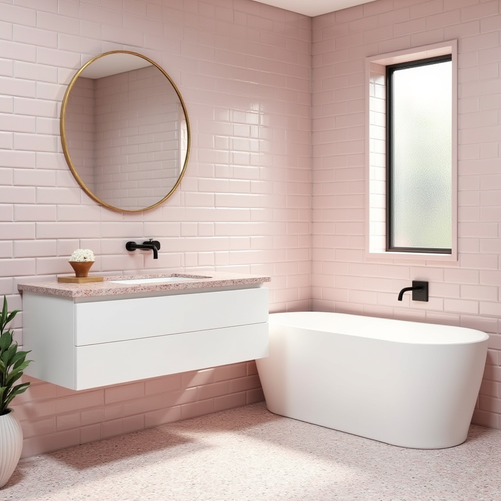 pink bathroom ideas 2