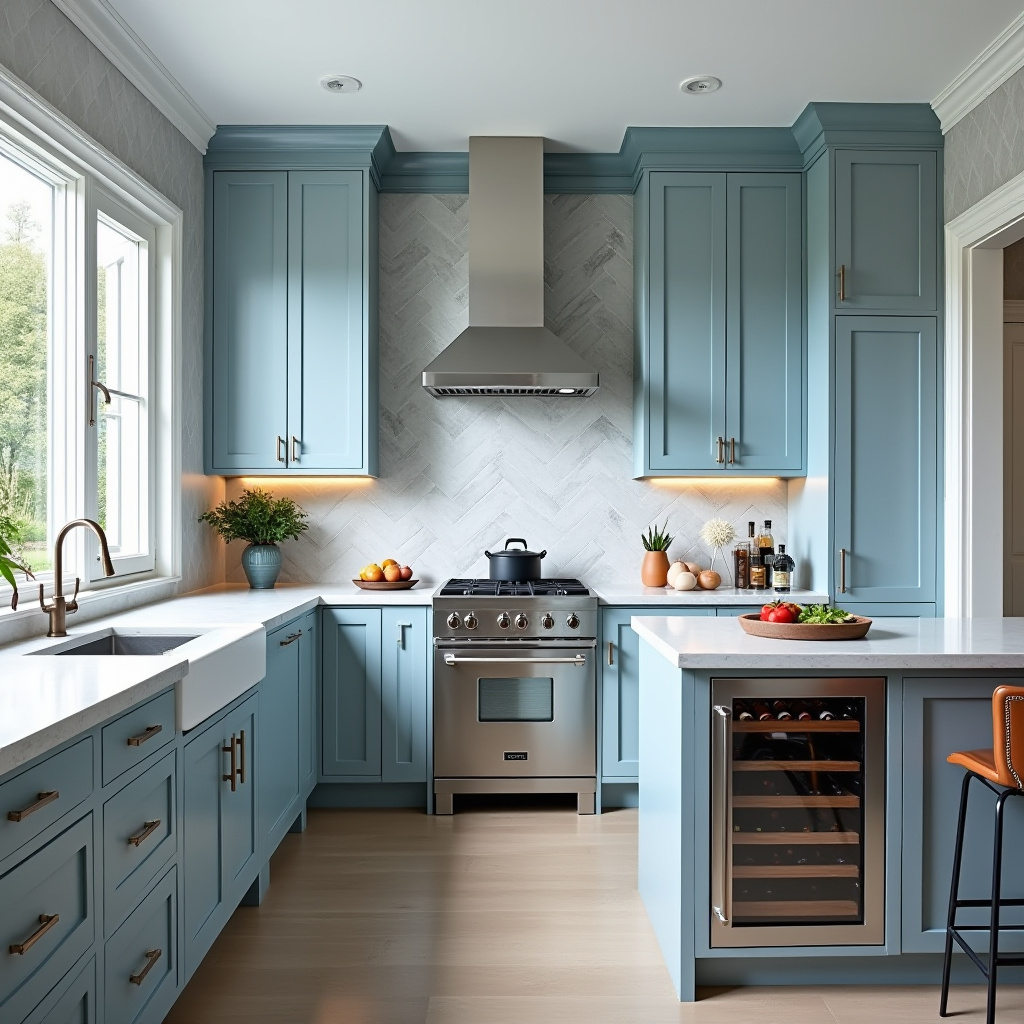 powder blue kitchen 13