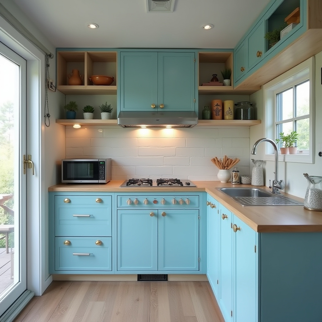 powder blue kitchen 14