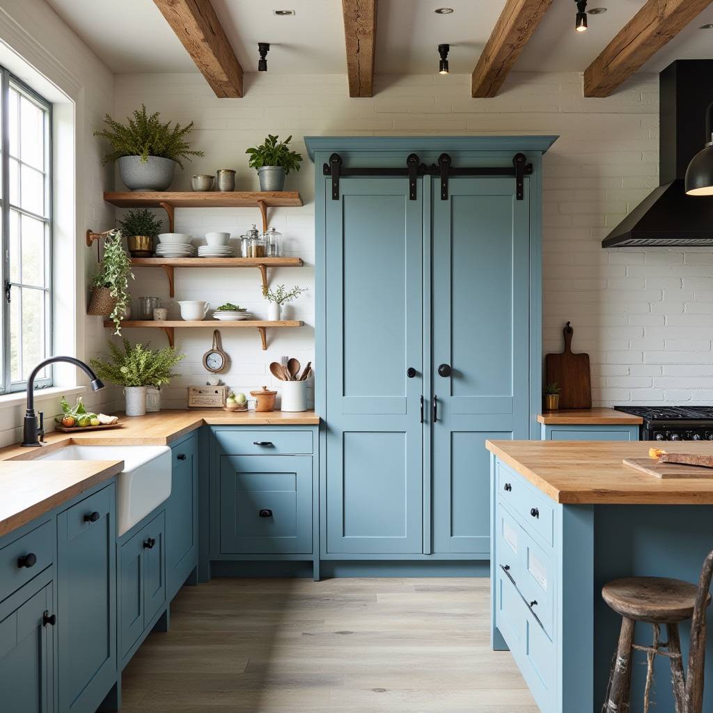 powder blue kitchen 19