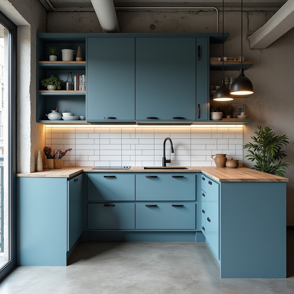 powder blue kitchen 2