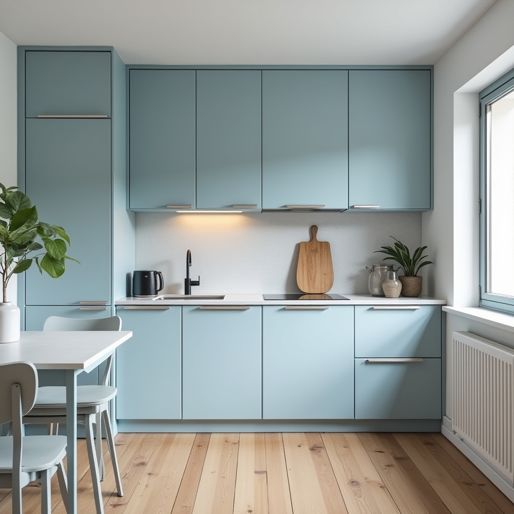 powder blue kitchen 7