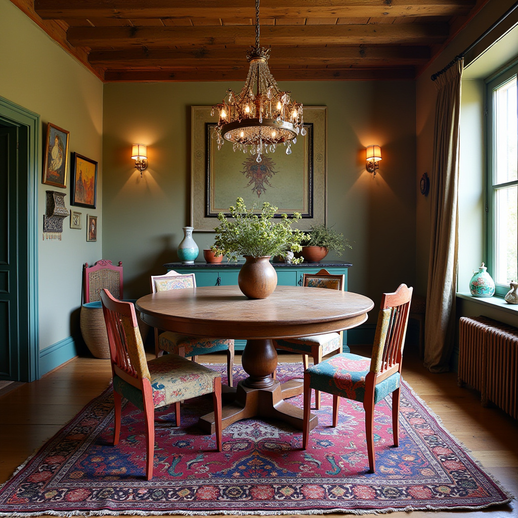 round table dining room 13