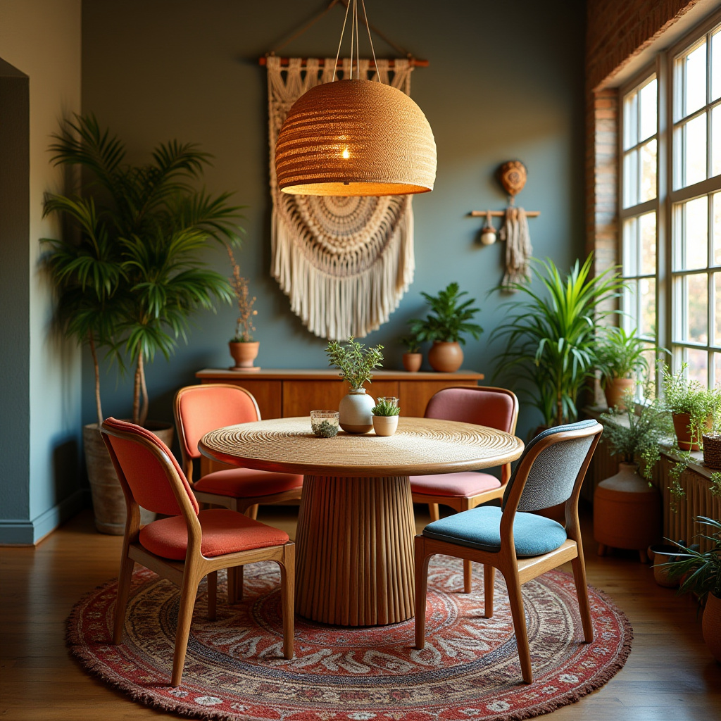 round table dining room 7