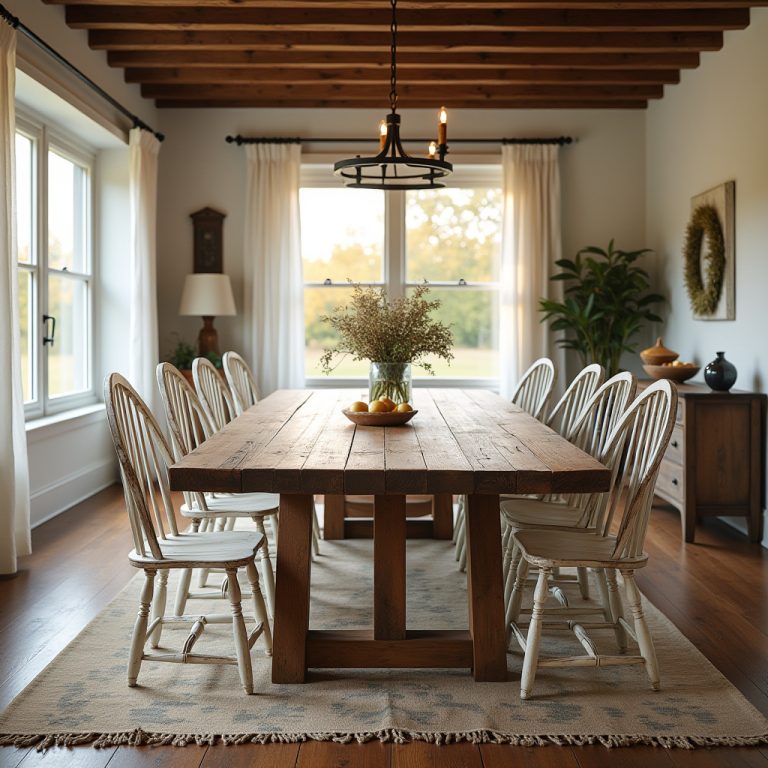 rustic farmhouse dining room 1