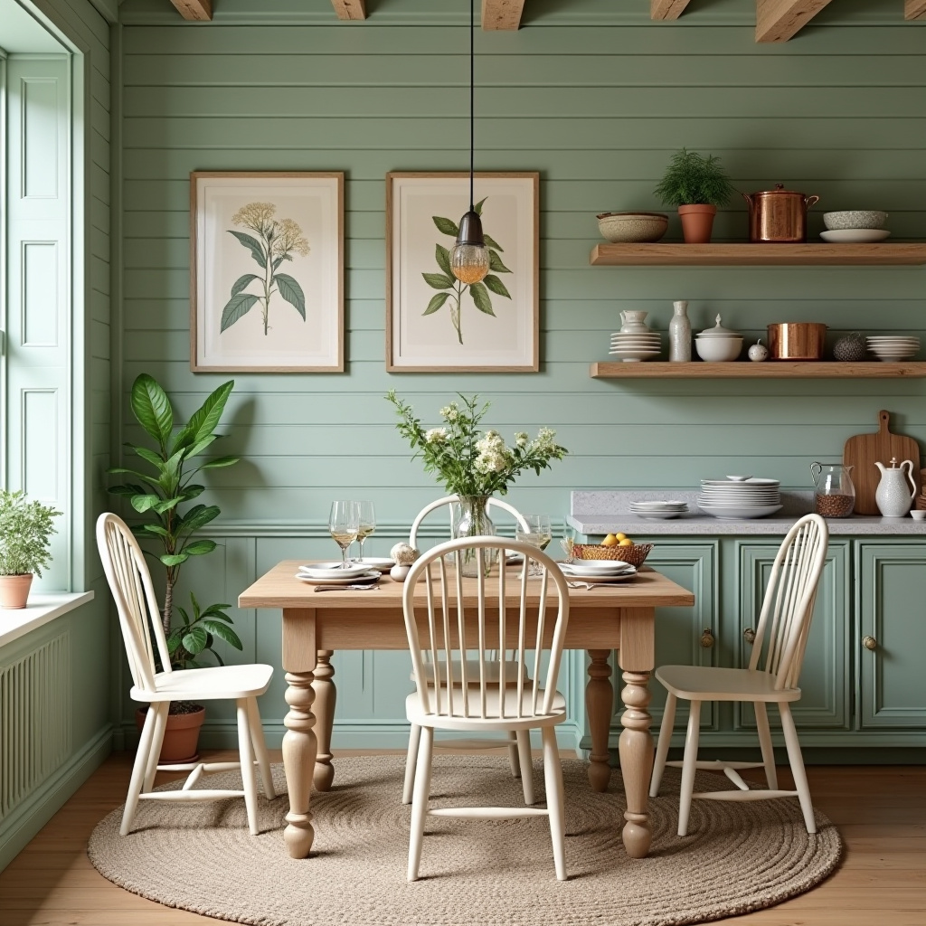 rustic farmhouse dining room 12