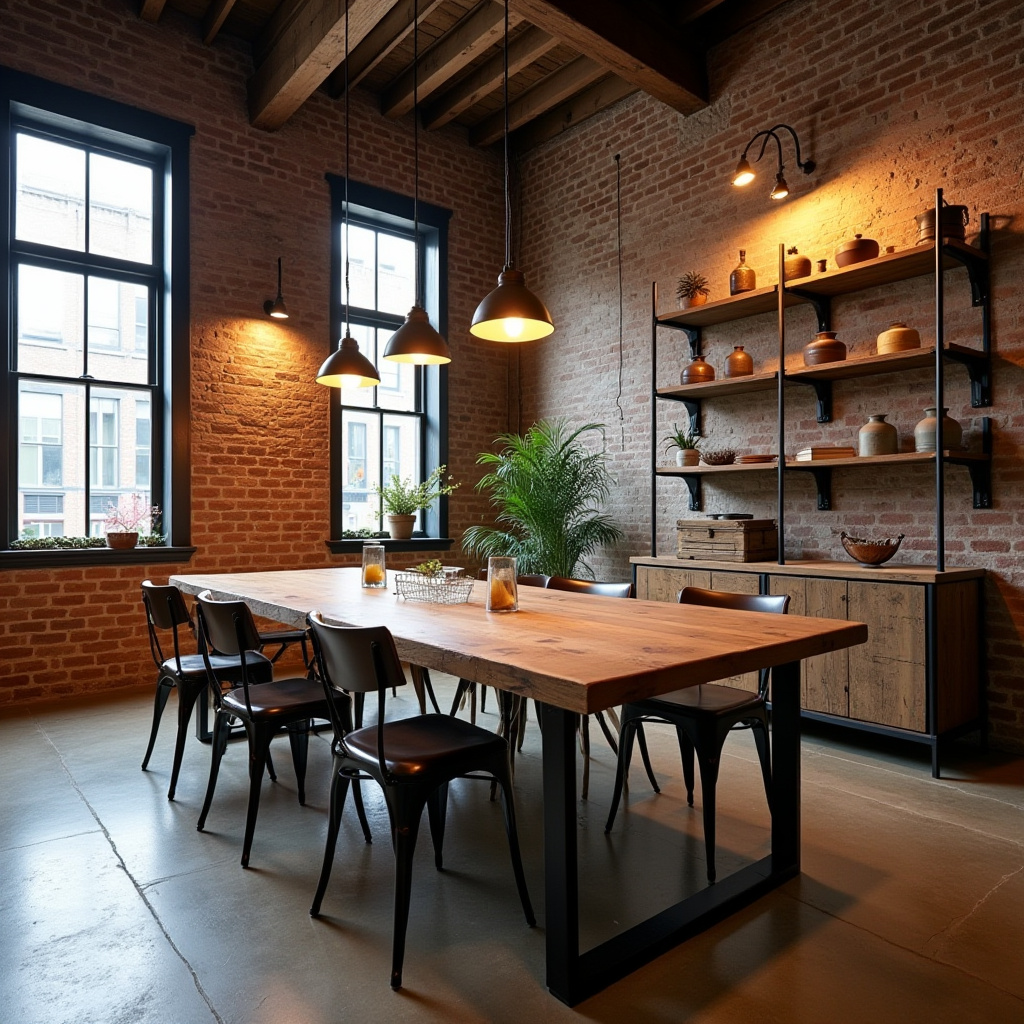rustic farmhouse dining room 13